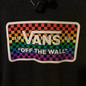 Colorful Vans Pull Over Hoodie Medium